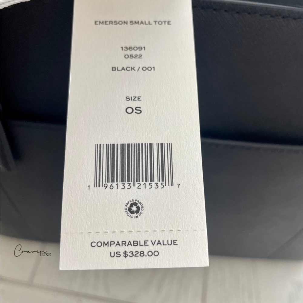 ❌❌SOLD❌❌New Tory Burch Emerson Tote Black - Picture 9 of 11